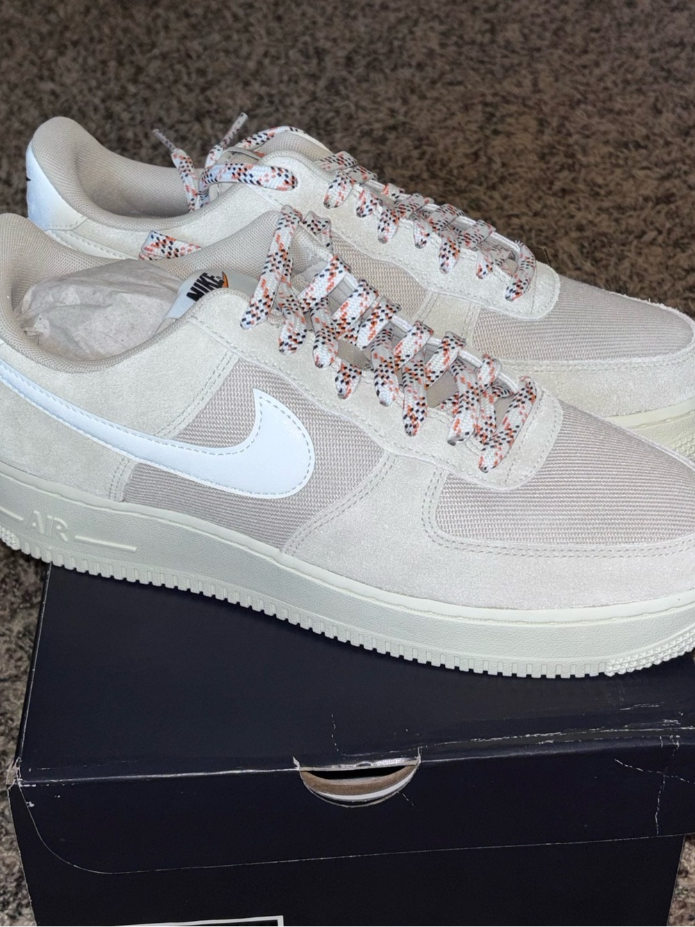 Nike Air Force 1 '07 LV8 Certified Fresh Rattan Sail 9.5 Suede Mesh DO9801-200